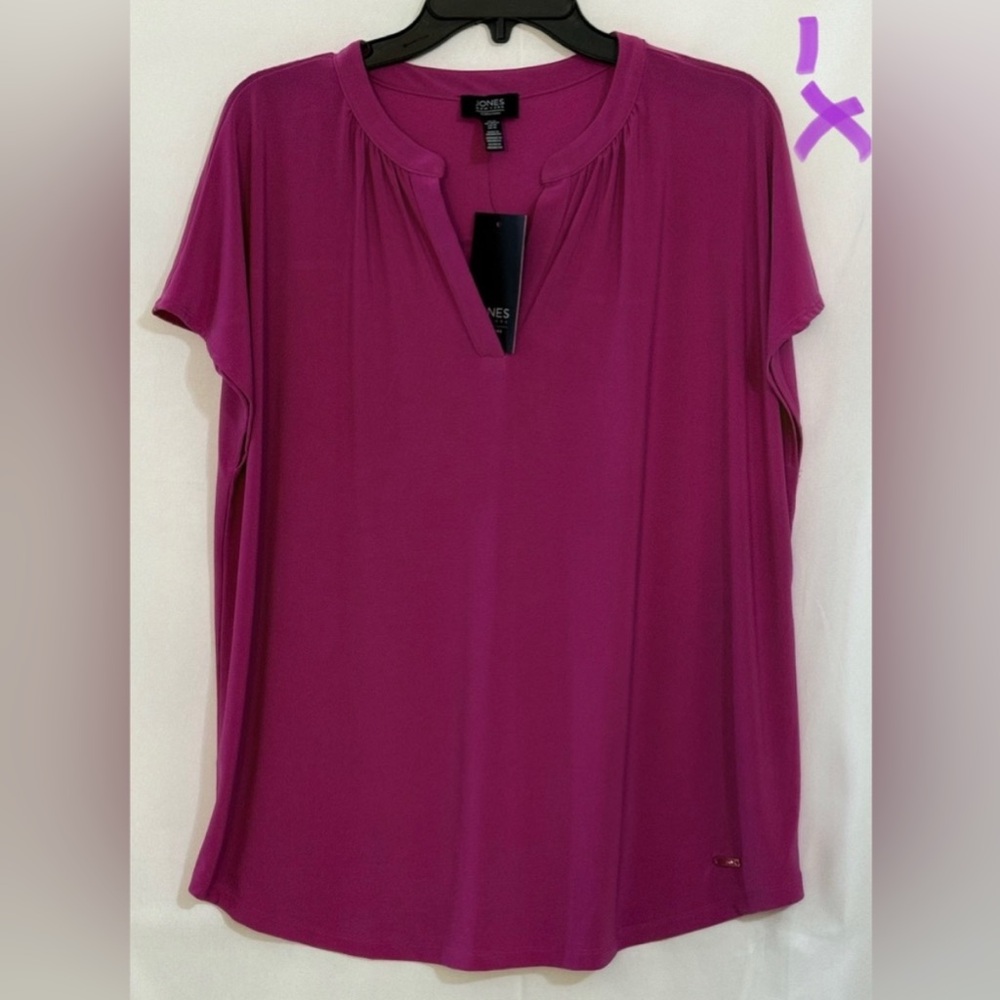 Jones New York Fuchsia Blouse